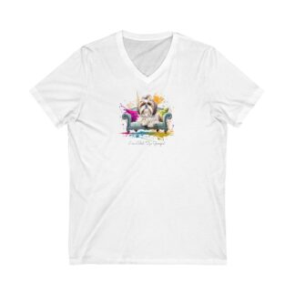 Shih Tzu Tee Shirt, Shih Tzu Short Sleeve V-Neck Tee, for dog Lovers, I'm a Shih Tzu Groupie!