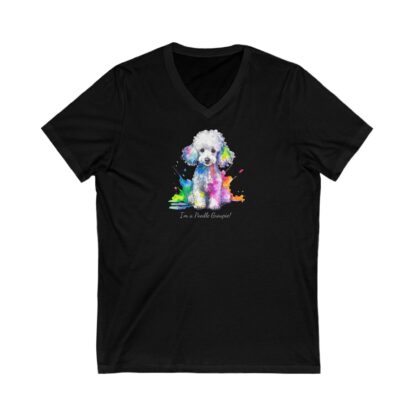 Poodle Tee Shirt, Poodle Short Sleeve V-Neck Tee, for dog Lovers, A Poodle's Life! - Image 3