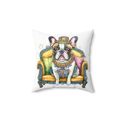 Steampunk Dog Square Pillow - Image 2