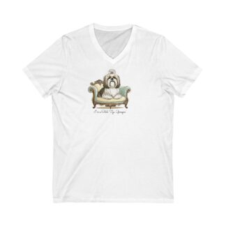 Shih Tzu Tee Shirt, Shih Tzu Short Sleeve V-Neck Tee, for dog Lovers, I'm a Shih Tzu Groupie!