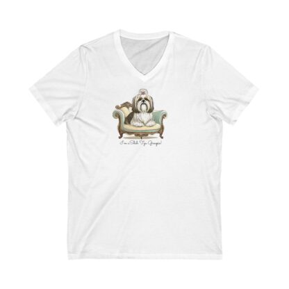 Shih Tzu Tee Shirt, Shih Tzu Short Sleeve V-Neck Tee, for dog Lovers, I'm a Shih Tzu Groupie!
