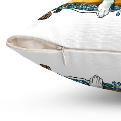 Steampunk Dog Square Pillow - Image 3