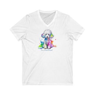 Poodle Tee Shirt, Poodle Short Sleeve V-Neck Tee, for dog Lovers, A Poodle's Life!